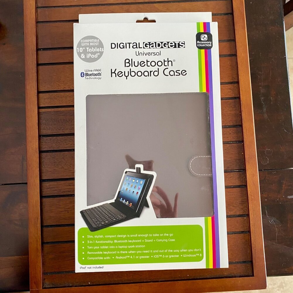 Digital Gadgets Universal Bluetooth Keyboard Case For 10" Tablets & iPad NEW - Picture 9 of 10